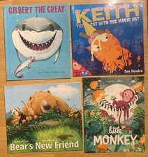 4x kids paperback books -