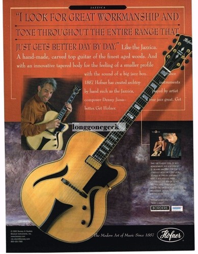 2002 hofner jazzica electric - hofner,
