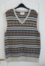 Toast Fair Isle Tank Vest Mens
