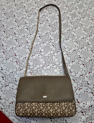 Dkny monogram flap crossbody - monogram,