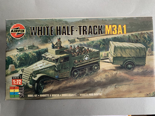 Airfix white half track m3a1 - half-track,