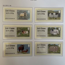 GB POST AND GO MNH 2012 FARMYARD ANIMALS..SHEEP  1ST SERIES