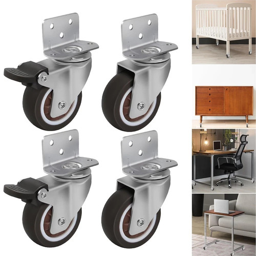Twin caster wheels set 4 - set, of