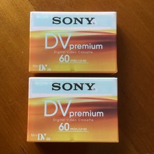 2 Premium Sony MiniDV Tapes