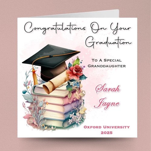 Personalised graduation card - personalised,