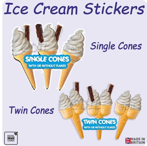 Ice cream stickers - ice,