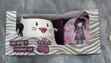 😸 Santoro Gorjuss - Mug and Coaster Set - Smitten Kitten. Absolutely Gorgeous. 