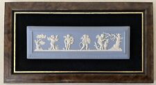 Boxed Vintage Wedgwood Plaque Blue Jasperware “The Four Seasons”