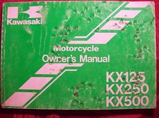 Kawasaki Owner's Manual KX125