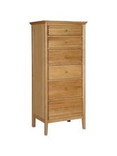 John Lewis Essence Tall 6 Drawer Chest, Oak  RRP£649