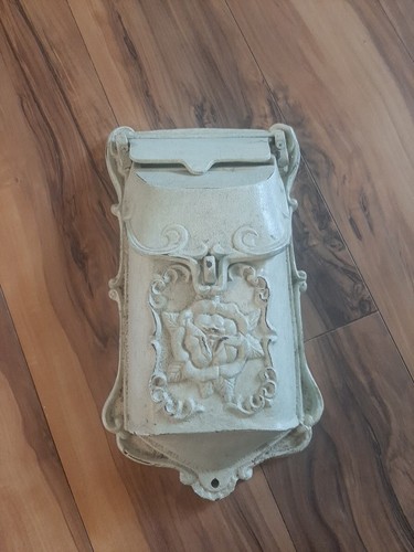 Cast iron mail box wall - cast, mount