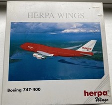 Herpa Wings Boeing 747-400 Die-Cast Metal Desk Aircraft Model