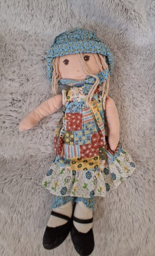 Vintage holly hobbie rag doll - holly,