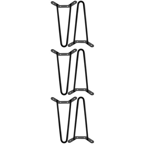 Black iron hairpin - iron, legs