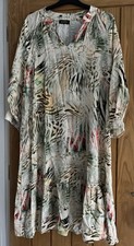 Pomodoro Shift Dress Multicolour Size 2 Palm Leaf Print