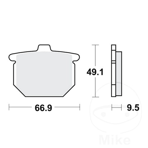 Trw brake pads front set - brake,