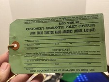 Vintage John Deere Tractor