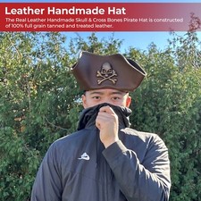 Real Leather Handmade Tricorn