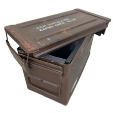 Ammo Tin A480 Large Army Metal Storage Box + Insert L 50 x W 25 x H 26.5