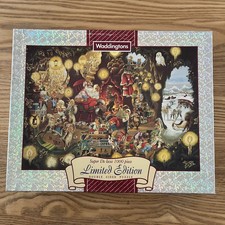 Waddingtons Limited Ed. 1000 piece double sided Jigsaw Puzzle Santa's Grotto 