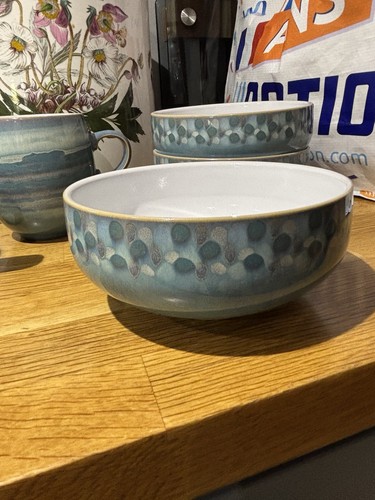Denby azure shell cereal bowls - azure,