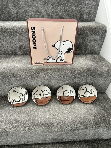 Snoopy set ceramic bowls - snoopy,