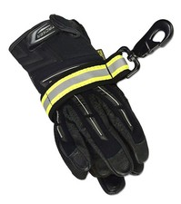 Wommty Heavy-Duty Reflective Firefighter Turnout Gear Glove Strap with Button