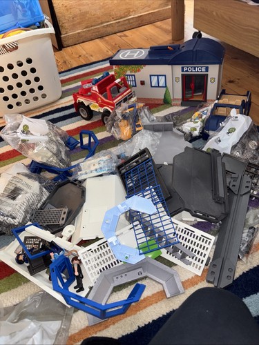 Playmobil police station fire - playmobil,
