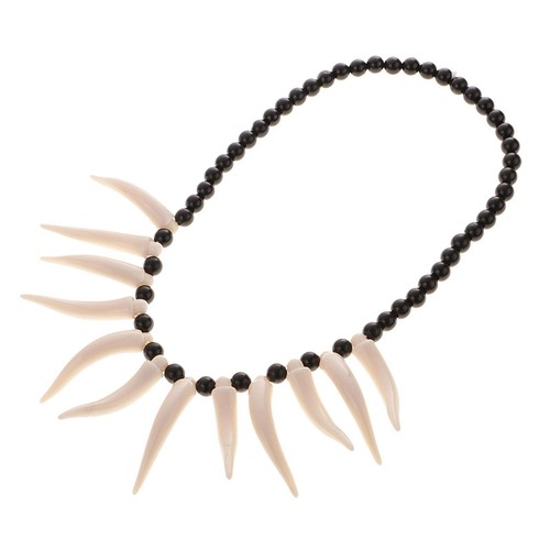 Artificial tusk horn beads - horn,