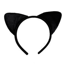Black Cat Ears Alice Hair Band Headband Fancy Dress Halloween