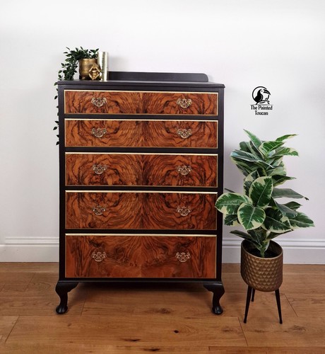 Art deco chest drawers with - of,