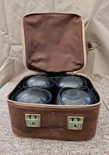 Henselite Super-Grip Size 4 Lawn Bowls BIBC 97 W/ Carry Case 