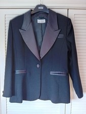 Ladies wool tuxedo evening