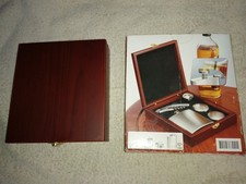 Hip flask box set by Paget