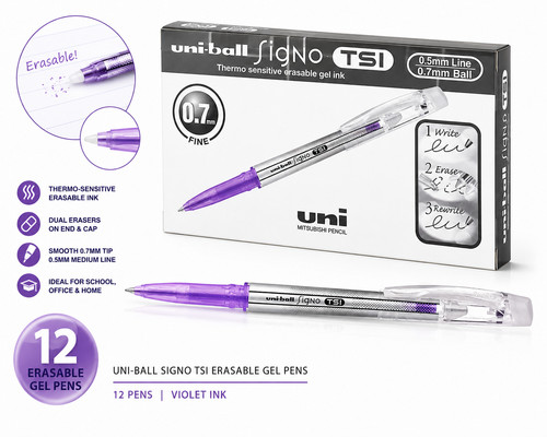 Uniball erasable gel - uniball, |