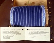 Lace cushion, made in Sweden, excellent condition.