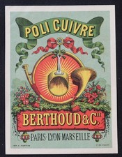 Rare vintage BERTHOUD label