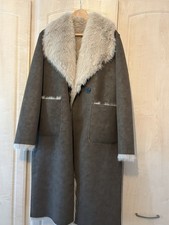 Zara Women's Shearling Coat XS