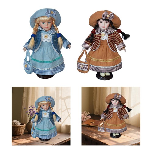Porcelain doll display figure - doll,