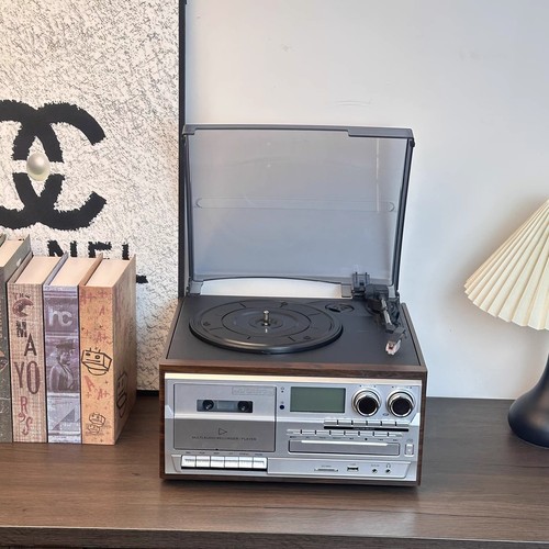 Vintage vinyl turntable - vintage,