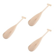 3 Count Paddle for Kids Boat Wooden Canoe Oar Unfinished Small Oars