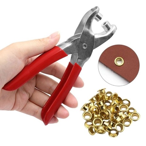 Steel eyelet pliers hole punch - eyelet,