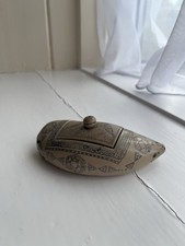 Faux Scrimshaw Whale Tooth 5"
