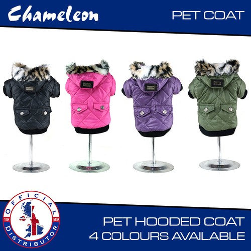 Padded dog coat hooded - padded,