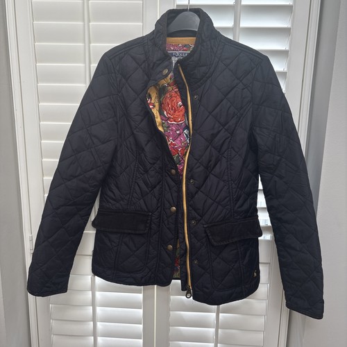 Joules black quilted jacket - joules,