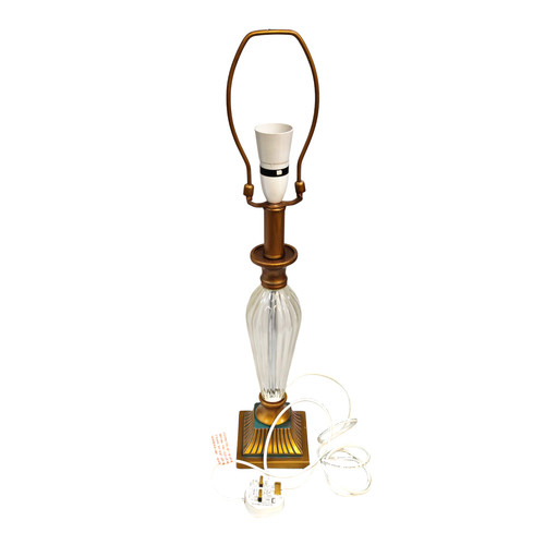 Antique brass table lamp - table, stand