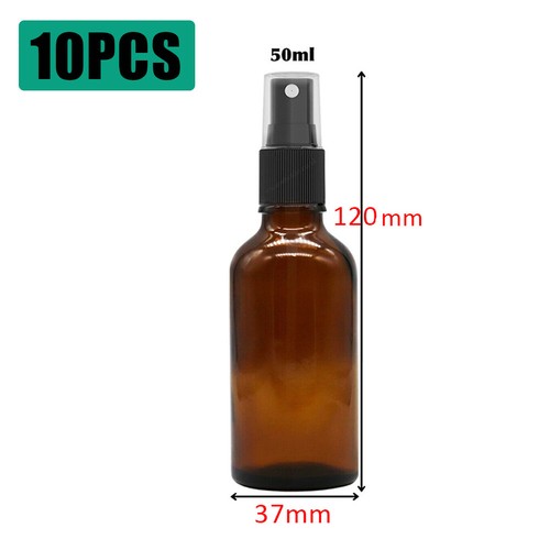 Amber glass spray bottle - amber,