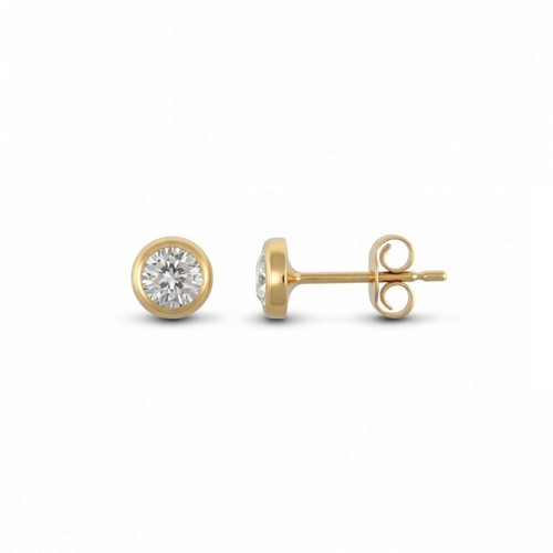 Stud earrings 9ct yellow gold - earrings,