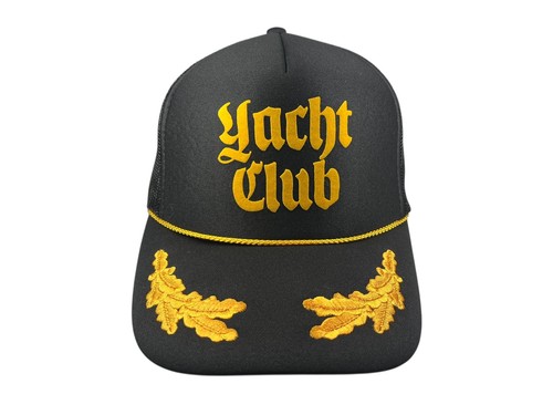Yacht club black yellow - yacht,