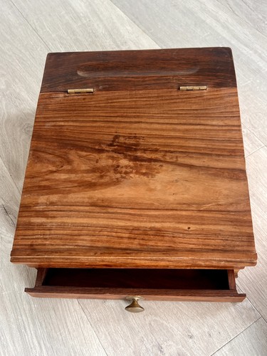 Vintage wooden writing slope - vintage, slope/